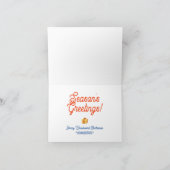 カメラ電子ショップクリスマスグリーティングカード カード (内部)