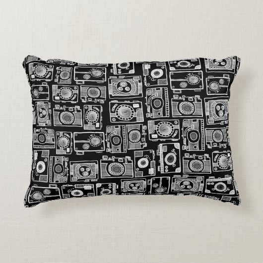 カメラ(カスタマイズ可能な背景色) アクセントクッション (正面)