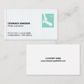 カメラ |グリッド紙 |ジャーナリズム 名刺 (正面/裏面)