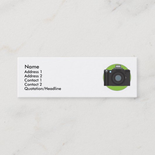 カメラ スキニー名刺 (正面)