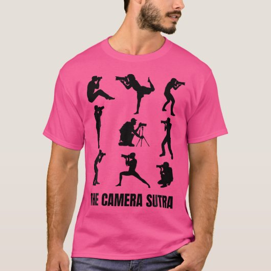 カメラ・スートラ 面白い 写真 撮影 Tシャツ (正面)