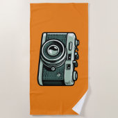 カメラ ビーチタオル (正面)