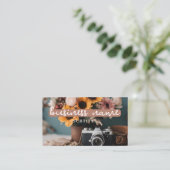 カメラ+フラワーズ名刺 名刺 (スタンド正面)