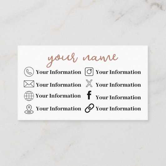 カメラ+フラワーズ名刺 名刺 (裏面)