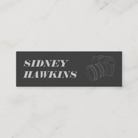 カメラ（ラインアート） |写真 スキニー名刺 (正面)