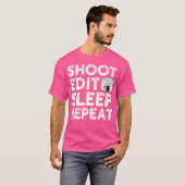 カメラ 写真撮影 Tシャツ (正面フル)