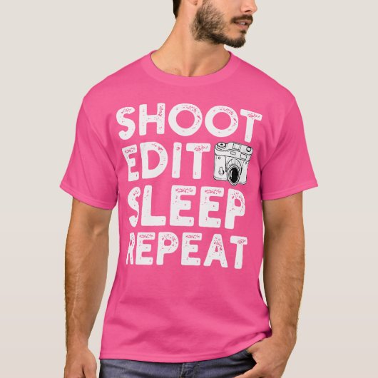 カメラ 写真撮影 Tシャツ (正面)