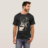 カメラ 写真 コーヒー好き 写真家 映像 Tシャツ (正面フル)