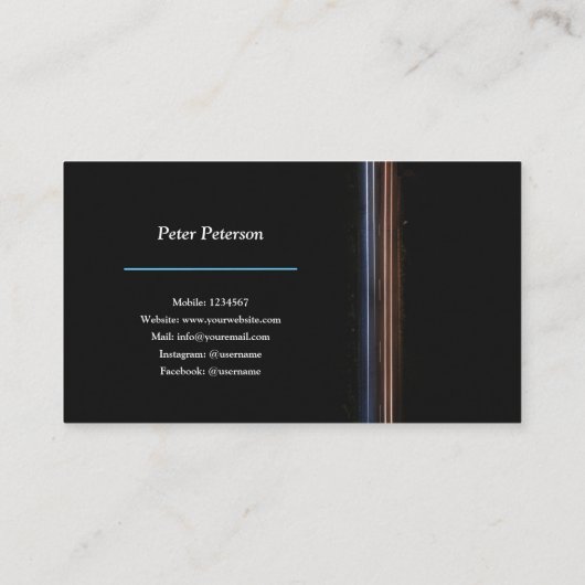 カメラ 名刺 (裏面)