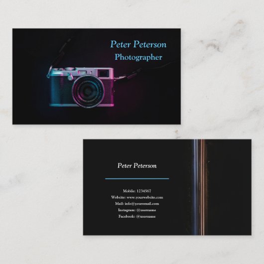カメラ 名刺 (正面/裏面)