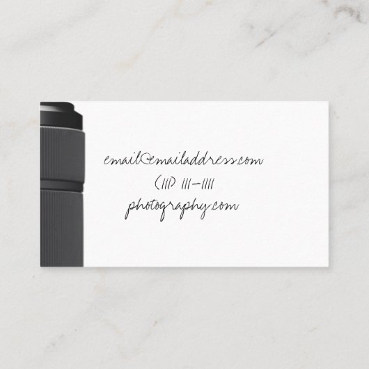 カメラ 名刺 (裏面)