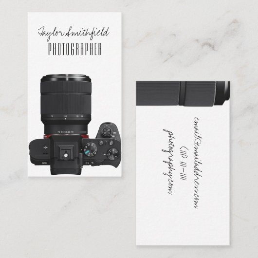 カメラ 名刺 (正面/裏面)
