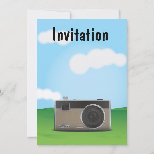 カメラ 招待状 (正面)