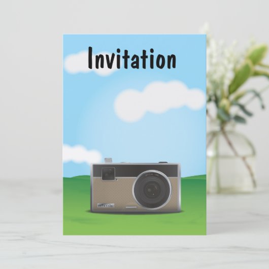 カメラ 招待状 (スタンド正面)