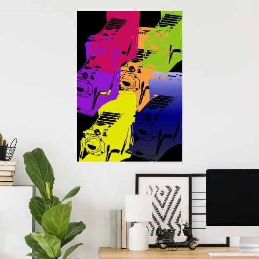 カメラ – 暗 ポスター (ホームオフィス)