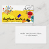 カメラ 絵を描 | |デザイナー |クリエイティブ 名刺 (正面/裏面)