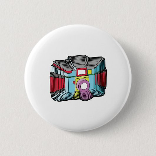 カメラ 缶バッジ (正面)