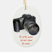 カメラ、誰が後ろに – セラミックカスタマイズオーナメント セラミックオーナメント (裏面)
