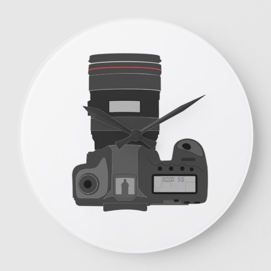 カメラDSLR撮影 ラージ壁時計 (正面)