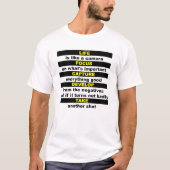 カメラTシャツおもしろいのような生活 Tシャツ (正面)