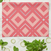 カメリアの幾何学模様1 キッチンタオル (折り畳み)