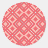 カメリアの幾何学模様1 ラウンドシール (正面)