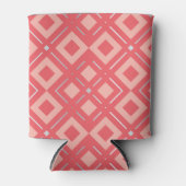 カメリアの幾何学模様1 缶クーラー (正面)