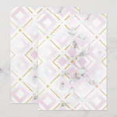 カメリアの幾何学模様4 サンキューカード (正面/裏面)
