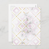 カメリアの幾何学模様4 シーズンポストカード (正面/裏面)