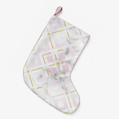 カメリアの幾何学模様4 スモールクリスマスストッキング (正面 (吊り時))