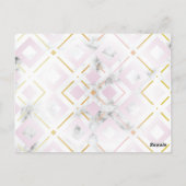 カメリアの幾何学模様4 ポストカード (裏面)