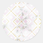 カメリアの幾何学模様4 ラウンドシール (正面)