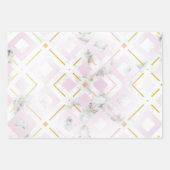 カメリアの幾何学模様4 ラッピングペーパーシート (正面3)