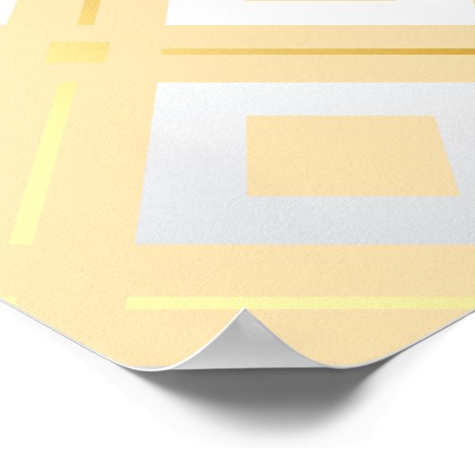 カメリアの幾何学模様8 ポスター (角)