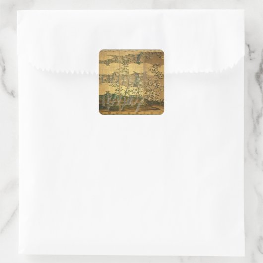 カメリアの花 スクエアシール (バッグ)