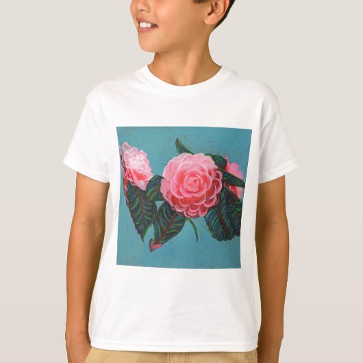 カメリアジャポニカスカイ Tシャツ (正面)