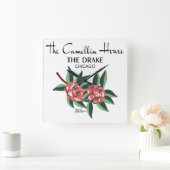 カメリアハウスドレイクホテル，シカゴ， IL スクエア壁時計 (ホーム)