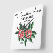 カメリアハウスドレイクホテル，シカゴ， IL スクエア壁時計 (傾斜)