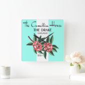 カメリアハウスドレイクホテル，シカゴ， IL スクエア壁時計 (ホーム)