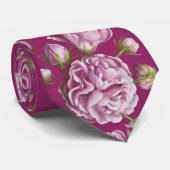 カメリアバラガーデンフラワーズ ネクタイ (ロール)