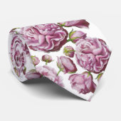 カメリアバラガーデンフラワーズ ネクタイ (ロール)