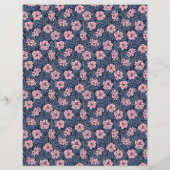 カメリアビクトリアンフローラスクラップブック紙 (裏面)