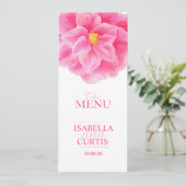 カメリアピンク結婚のディナーメニュー メニュー (スタンド正面)