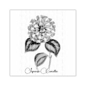 カメリア日本のフラワーラバースタンプ ラバースタンプ (インプリント)