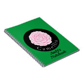 カメリア美しいフローラデザイン ノートブック (右側)