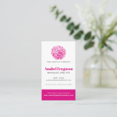 カメリア美しい衛生会社の写真カスタム 名刺 (スタンド正面)