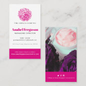 カメリア美しい衛生会社の写真カスタム 名刺 (正面/裏面)