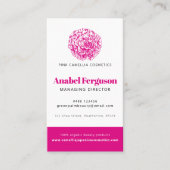 カメリア美しい衛生会社の写真カスタム 名刺 (正面)