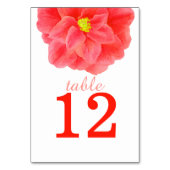 カメリア赤ア結婚ルトのテーブル番号 テーブルナンバー (正面)