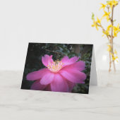 カメリア、カード カード (黄色い花)